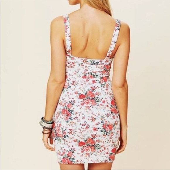 Free People Intimately Floral Printed French Terry Slip Dress Floral Size Medium - Picture 2 of 9